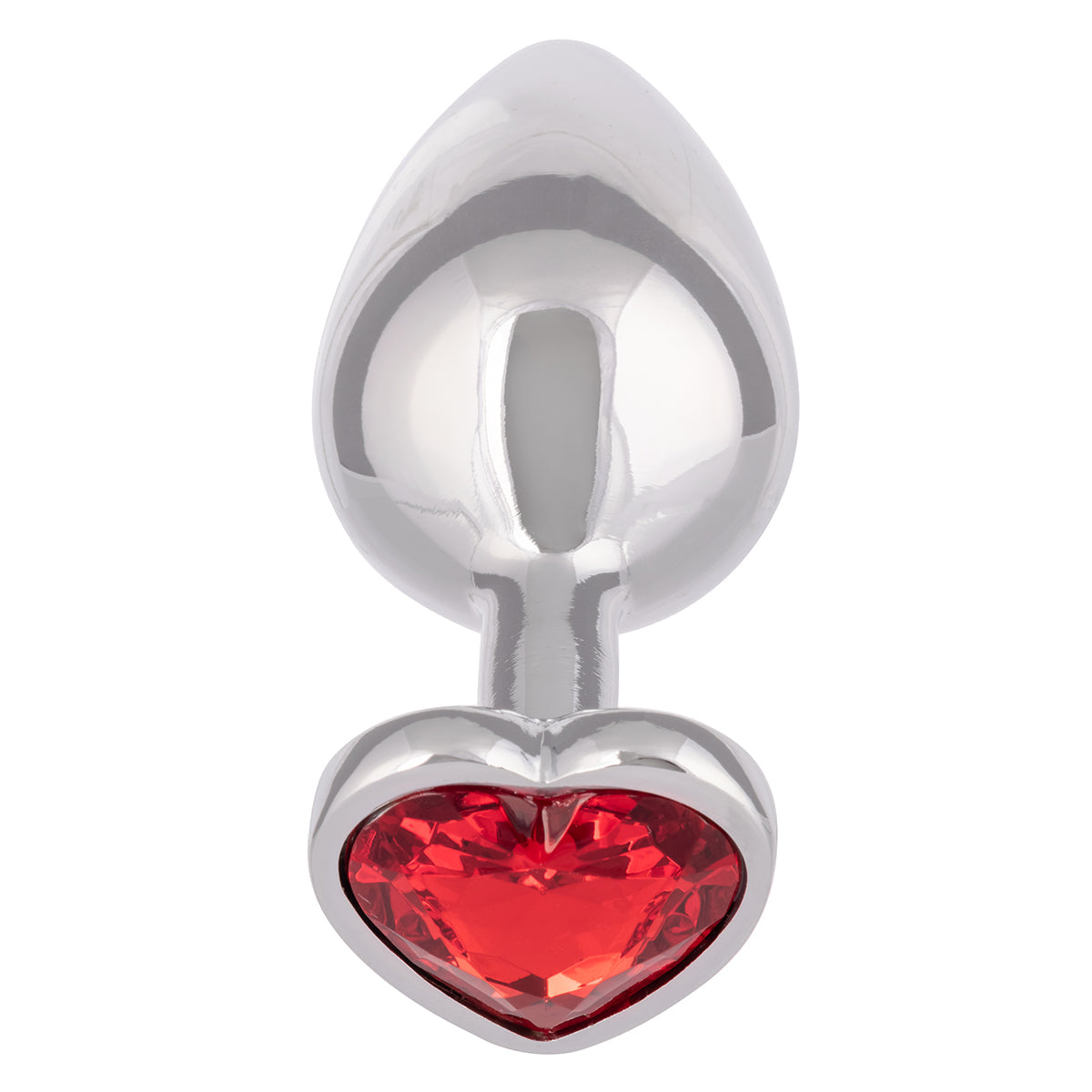 CalExotics® Jewel Large Ruby Heart Plug - Ruby