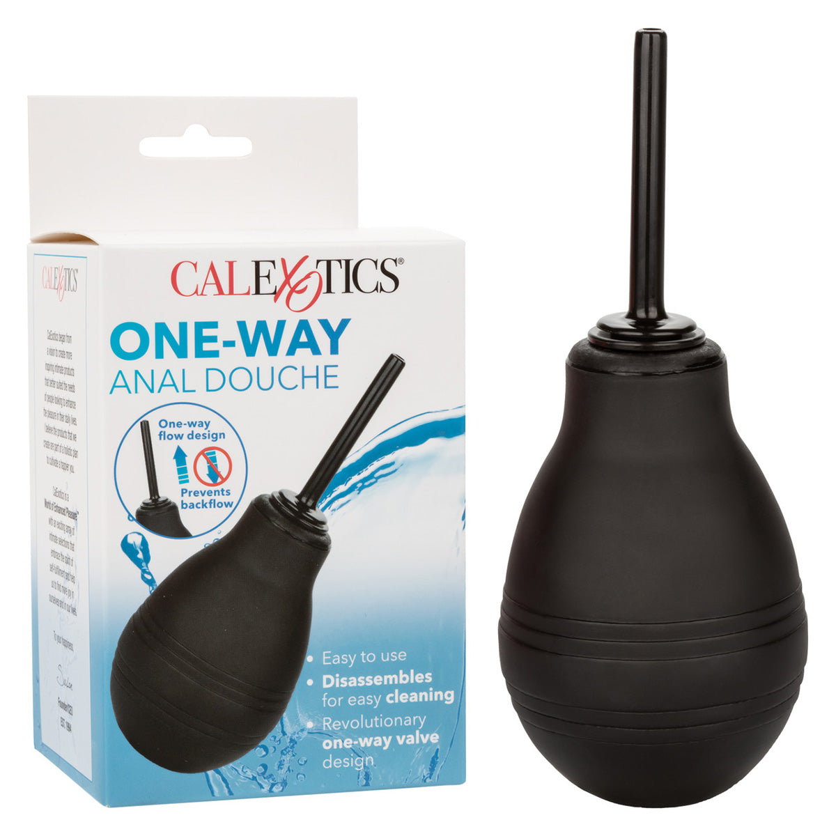 CalExotics® One Way Anal Douche - Black