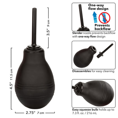 CalExotics® One Way Anal Douche - Black