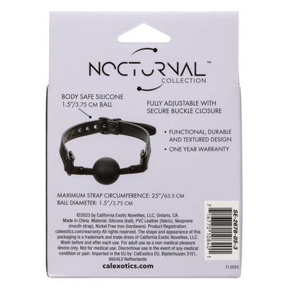 CalExotics® Nocturnal Collection Ball Gag- Black