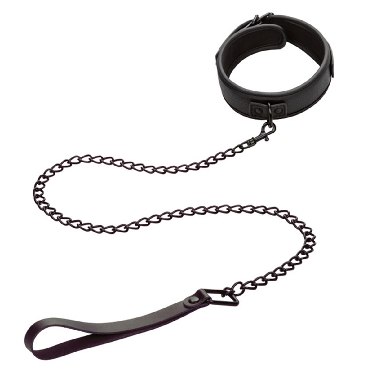 CalExotics® Nocturnal Collection Collar & Leash - Black