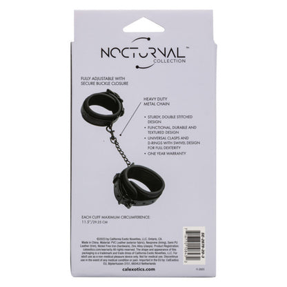 CalExotics® Nocturnal Collection Ankle Cuffs - Black