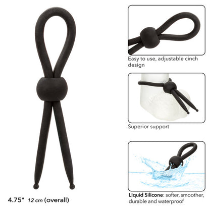 CalExotics® Alpha Liquid Silicone Lasso - Black