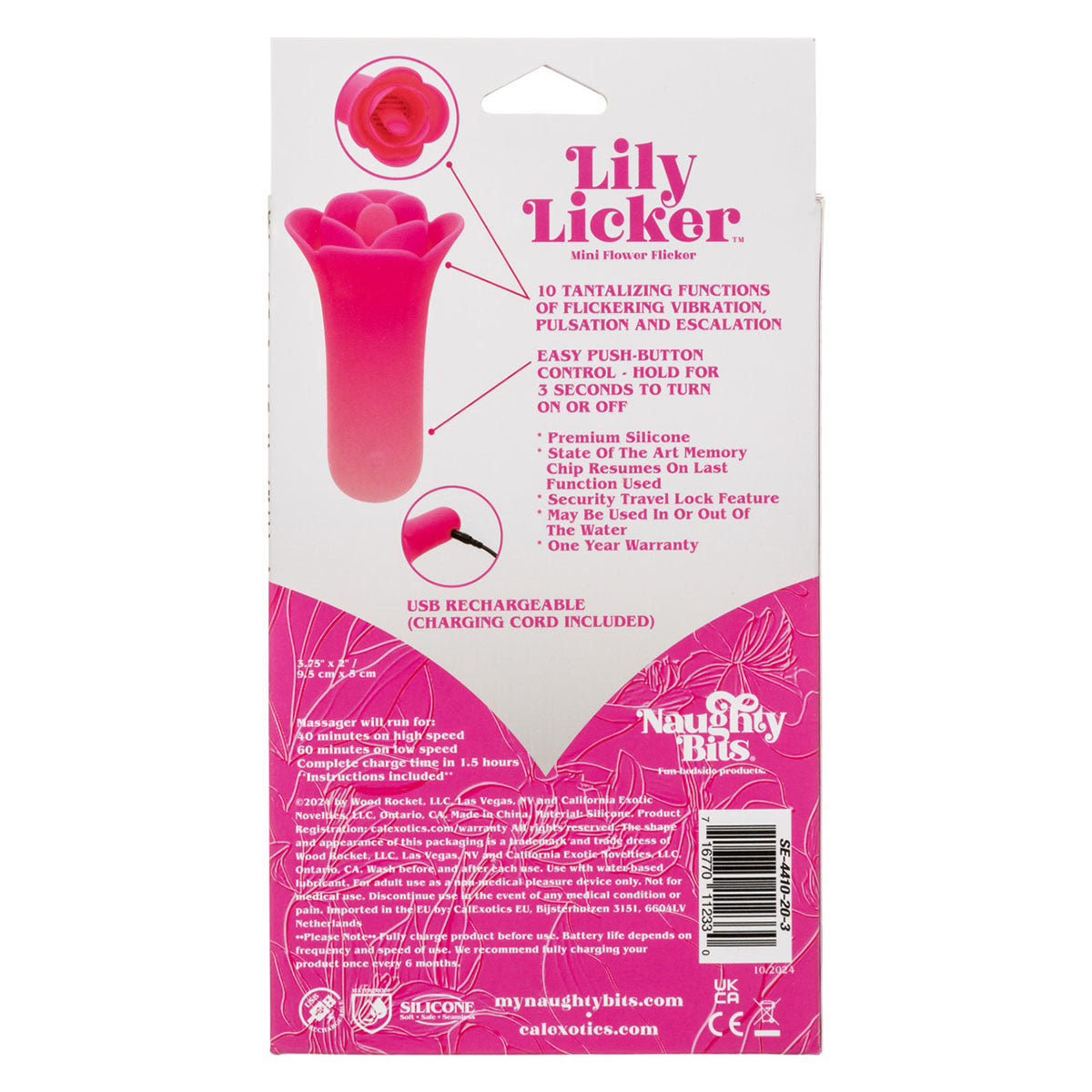 CalExotics® Naughty Bits Lily Licker – Pink