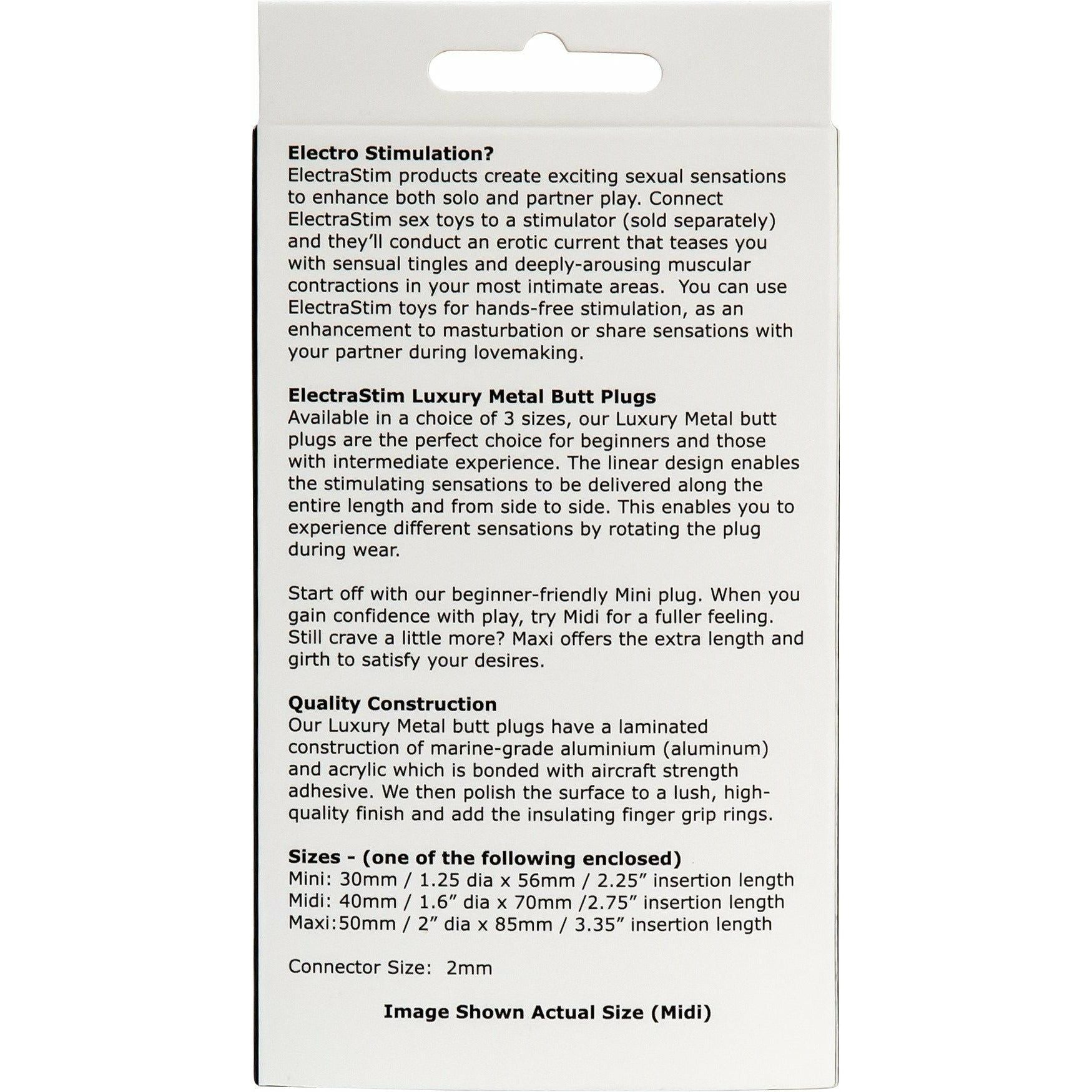 ElectraStim Midi Electro-Sex Butt Plug