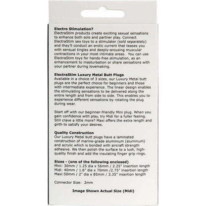ElectraStim Midi Electro-Sex Butt Plug