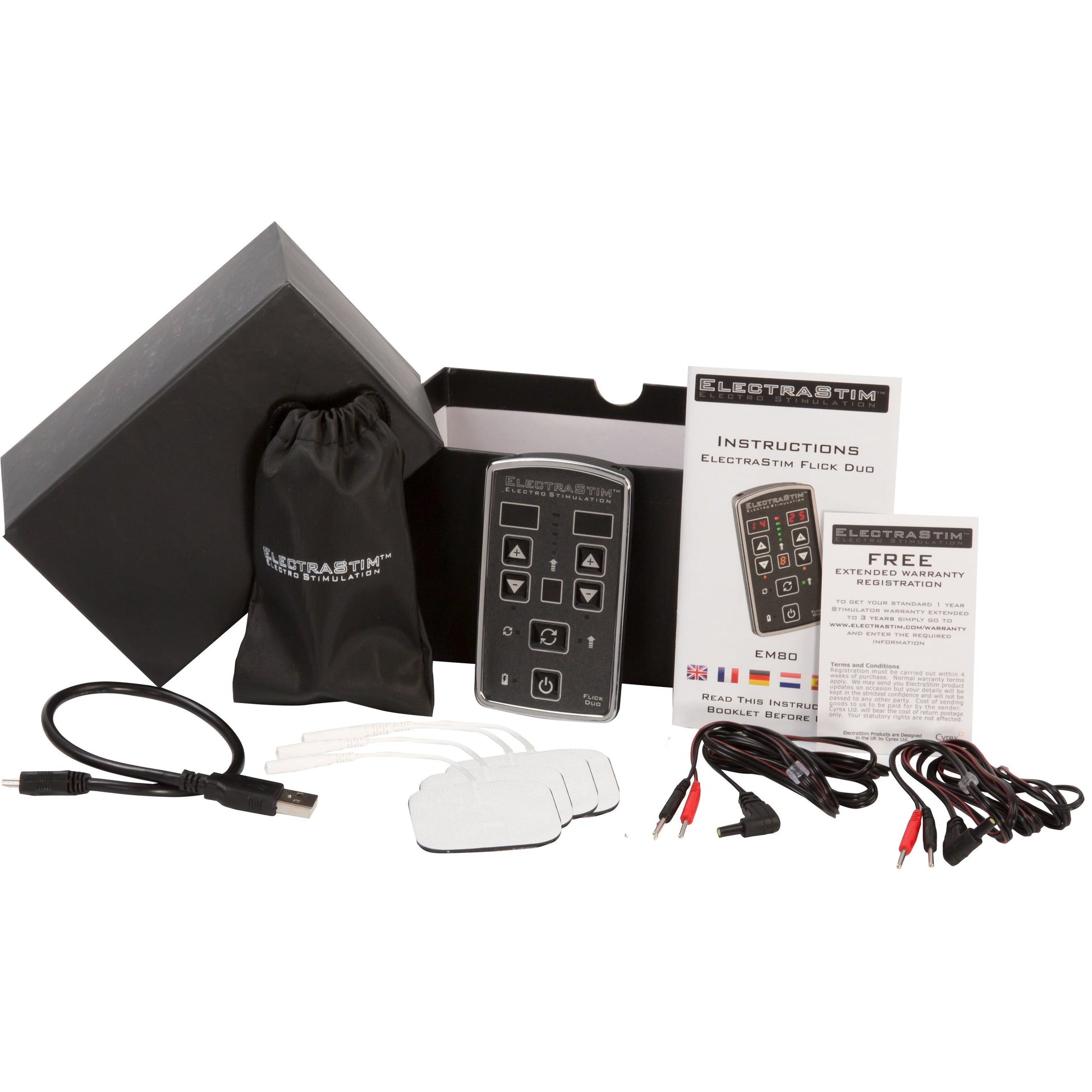 ElectraStim Flick Duo Electro-Sex Stimulator Pack