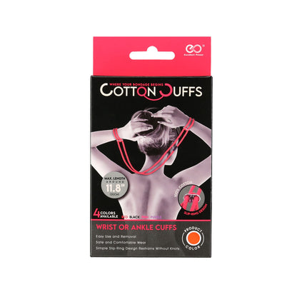 Cotton Cuffs 11.8” Wrist or Ankle Cuffs – Red
