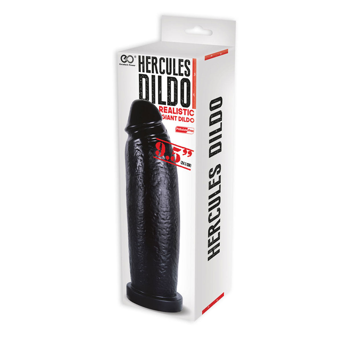 Excellent Power Hercules Dildo Realistic Giant Dildo 9.5” – Black