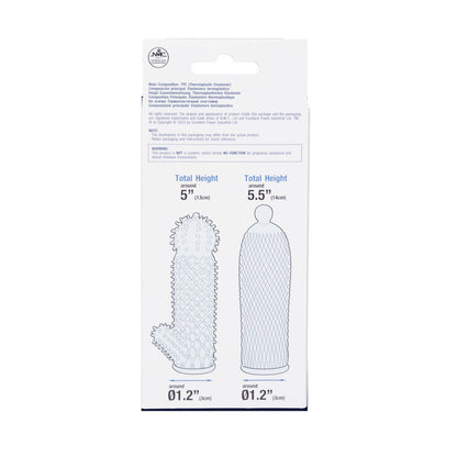 Excellent Power Ice Crystals Collection Stretchy Touch Seductive Tickler Sleeve 2 in 1 Box