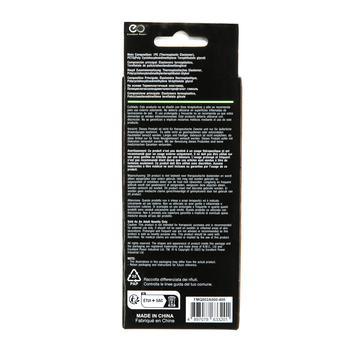 Excellent Power The Neon Rider G.I.D. Ultra Soft Textured Masturbator