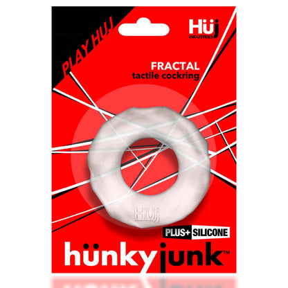 Oxballs - Hünkyjunk™ Fractal Tactile Cockring – Clear Ice