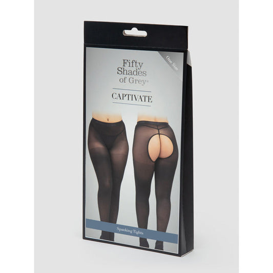 Fifty Shades of Grey® Captivate Spanking Tights - Black - OS