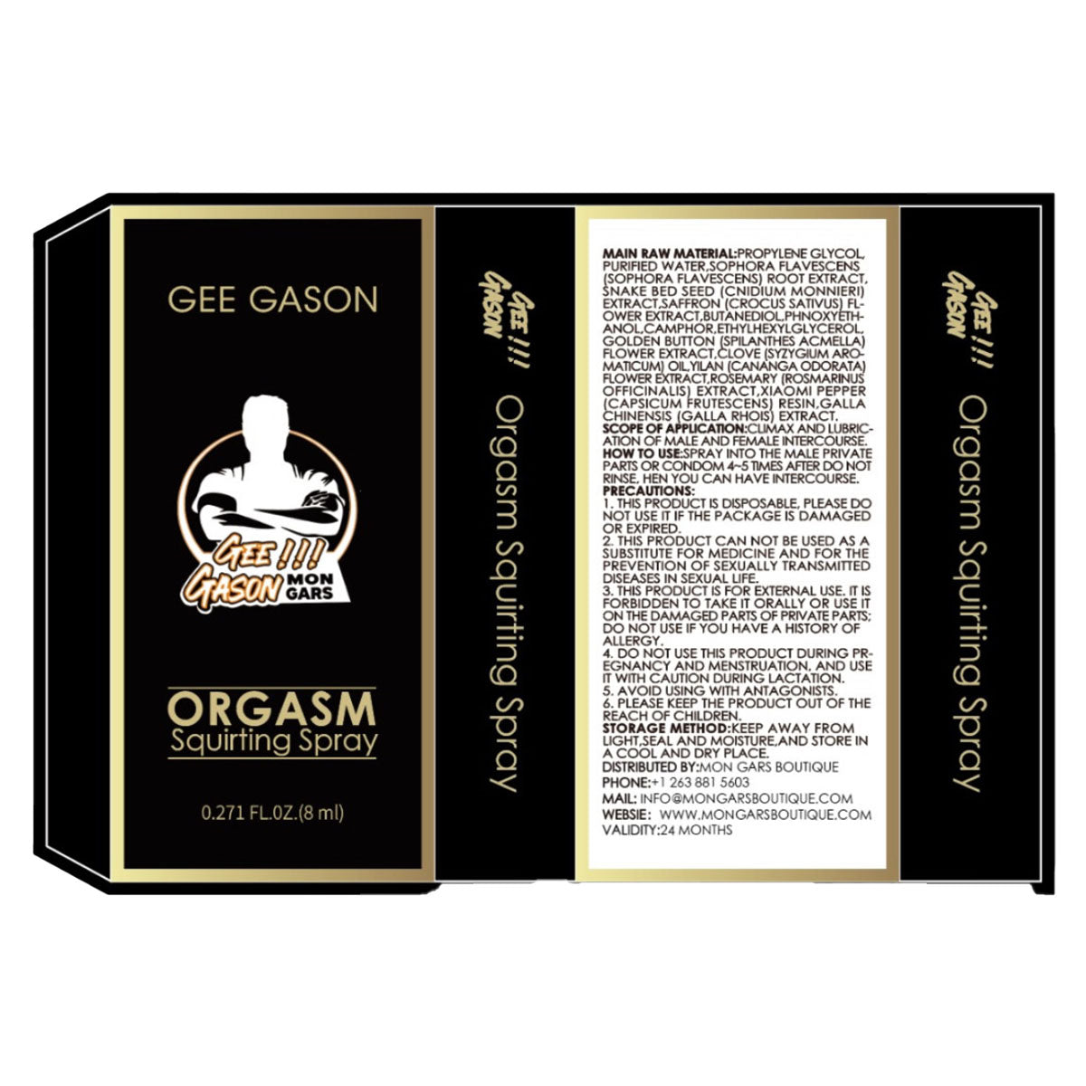 Gee Gason Orgasm Squirting Spray 8ML