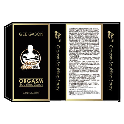 Gee Gason Orgasm Squirting Spray 8ML