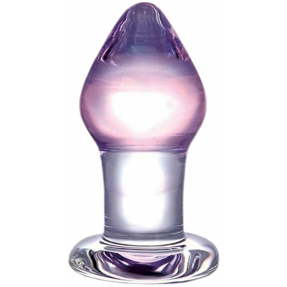 Glas Amethyst Rain Butt Plug – Clear