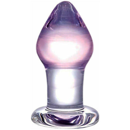 Glas Amethyst Rain Butt Plug – Clear