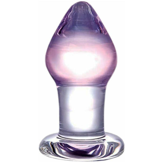 Glas Amethyst Rain Butt Plug - Clear