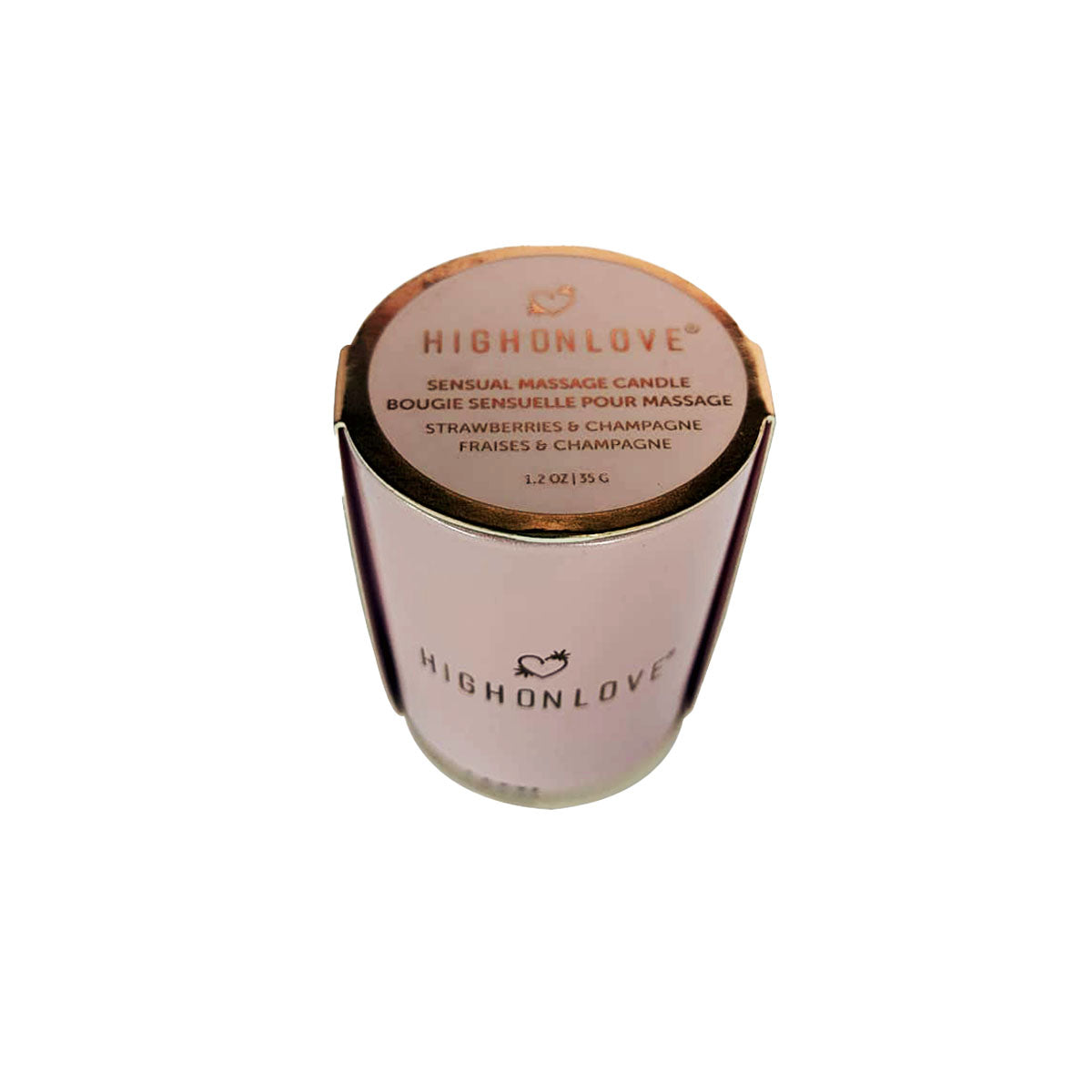 High on Love Mini Candle Strawberry & Champagne – 1.2 oz