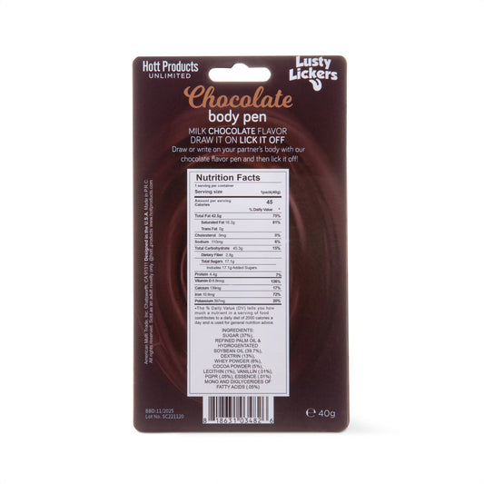 HottProducts Hott Products - Lusty Lickers Chocolate Body Pen - 40g