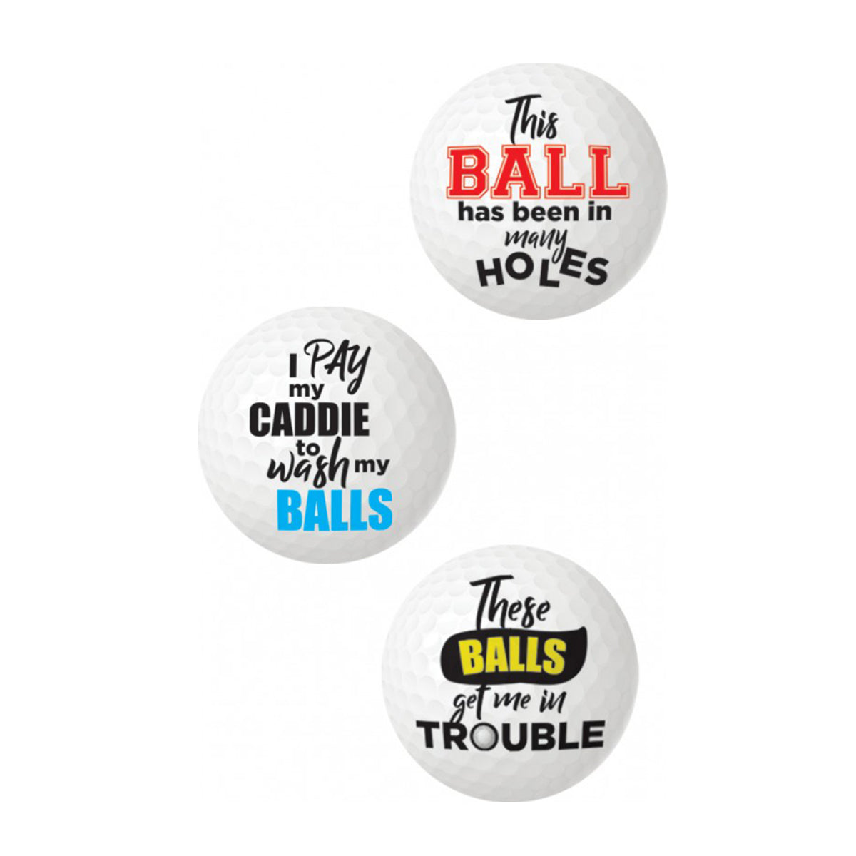 Balls Deep Novelty Golf Balls