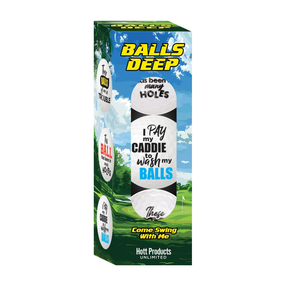 Balls Deep Novelty Golf Balls