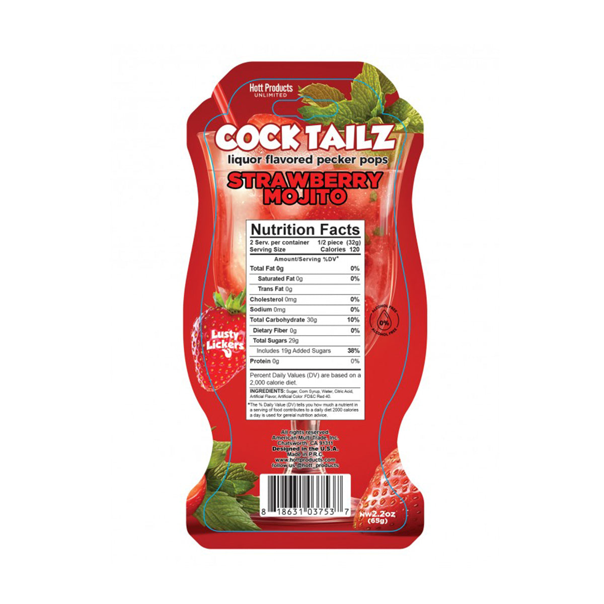 Cocktailz Strawberry Mojito Pecker Pop