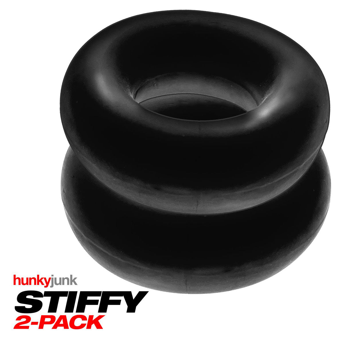 Oxballs Silicone Hunky Junk - 2 Pack C-Rings - Tar Ice