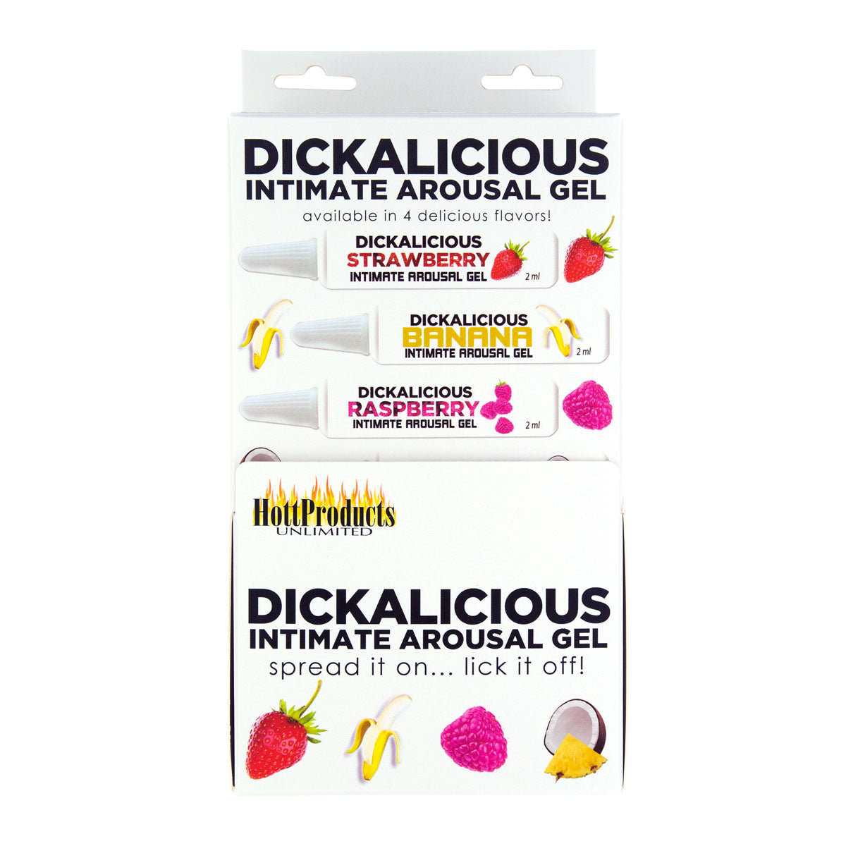 HottProducts Dickalicious Intimate Arousal Gel Pillow Pack Display - Display of 144