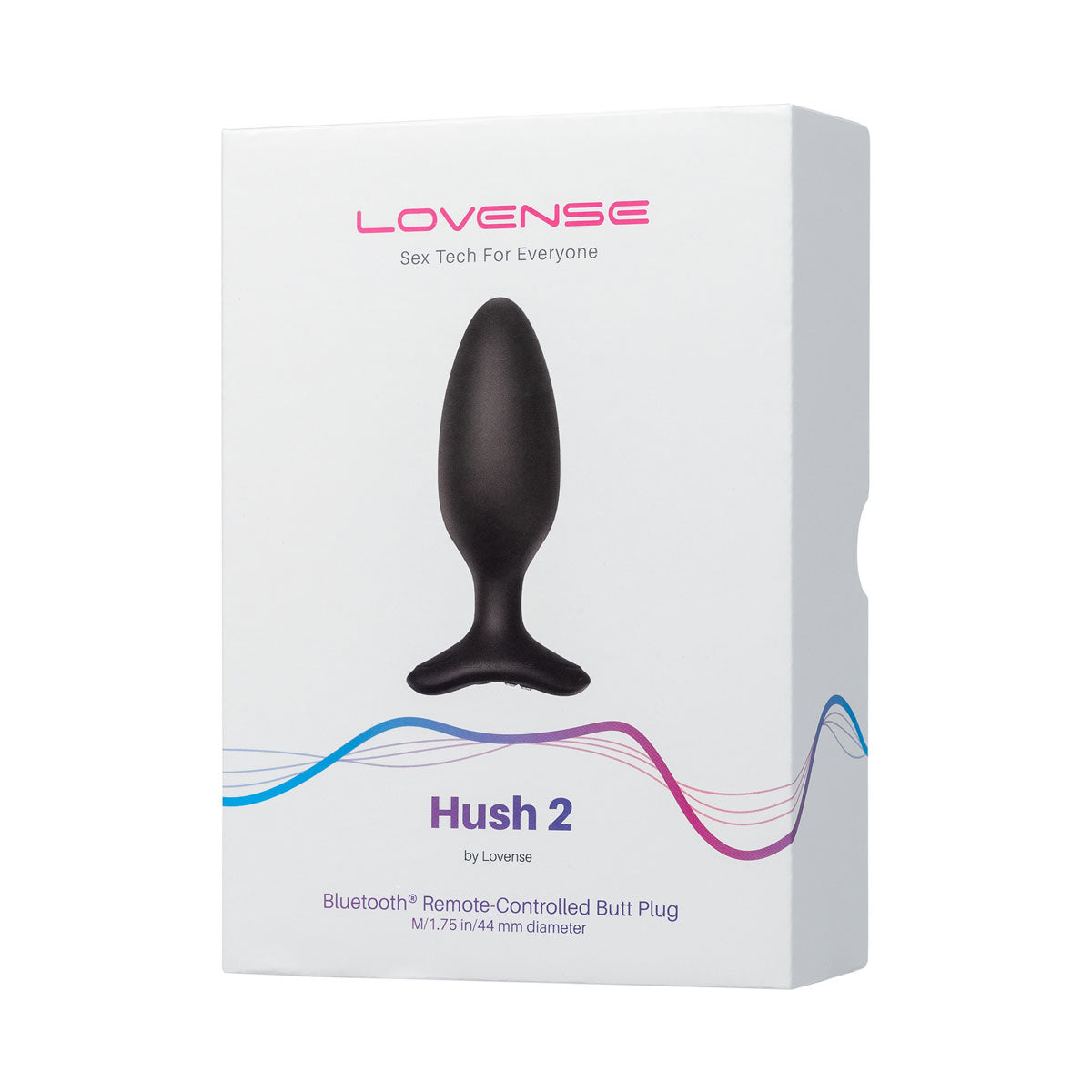 Lovense Hush 2 – 1.75 In. Bluetooth Vibrating Butt Plug – Black