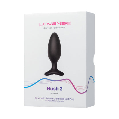 Lovense Hush 2 – 1.75 In. Bluetooth Vibrating Butt Plug – Black