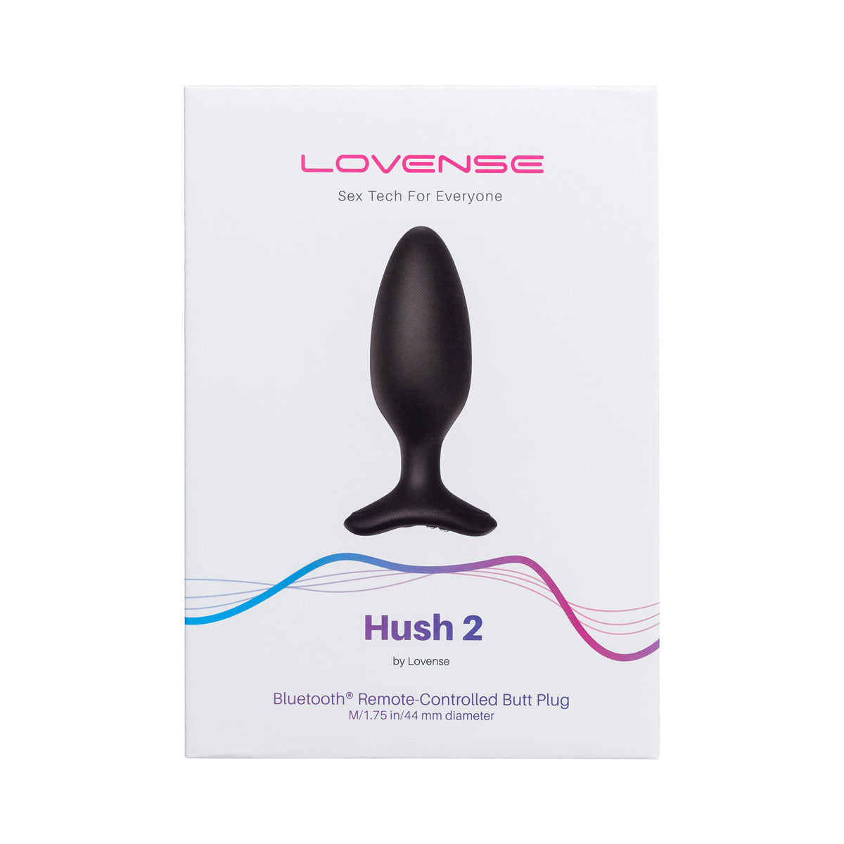 Lovense Hush 2 – 1.75 In. Bluetooth Vibrating Butt Plug – Black