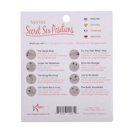 Kheper Games Santa’s Secret Sex Positions Scratch Tickets