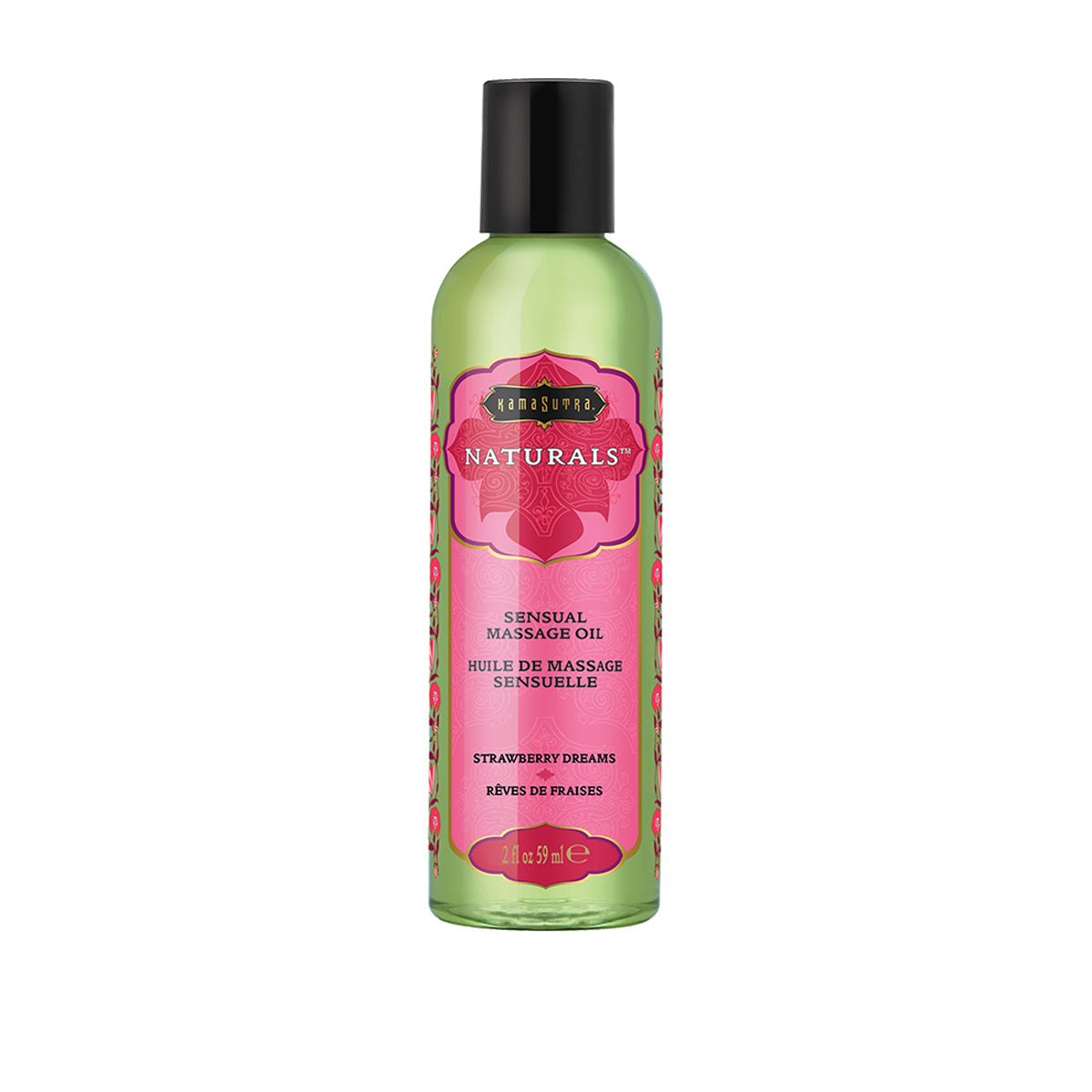 Kama Sutra Naturals Massage Oil – Strawberry Dreams – 2 oz/59 ml