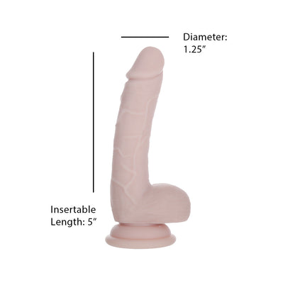 Adore U Jacob 6” Silicone Dong - Beige