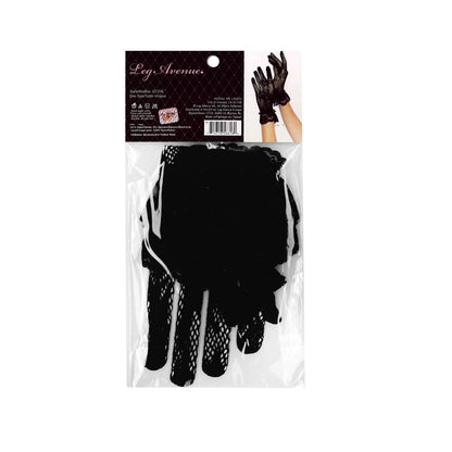 Leg Avenue® - Floral Stretch Lace Gloves – Black – OS