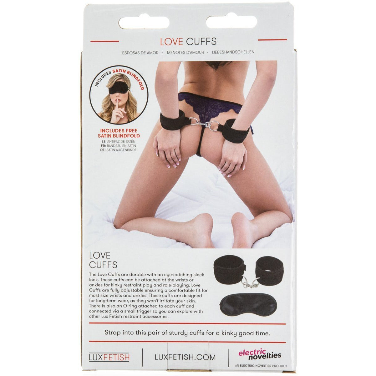 Lux Fetish Lux Fetish – Quality Love Cuffs – Black