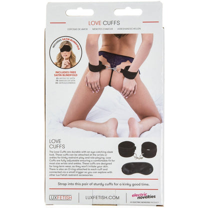 Lux Fetish Lux Fetish – Quality Love Cuffs – Black
