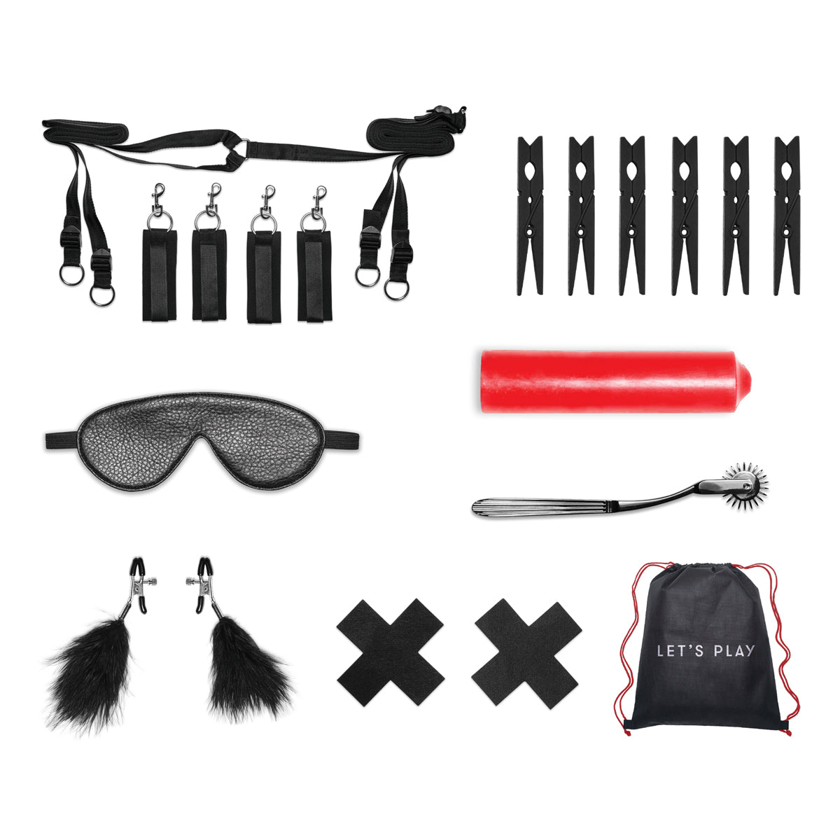 Lux Fetish Bedspreaders 7 Piece Sensory Experience Kit