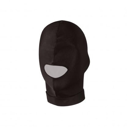 Lux Fetish – Open Mouth Stretch Hood (Full Face Mask) Black – One Size