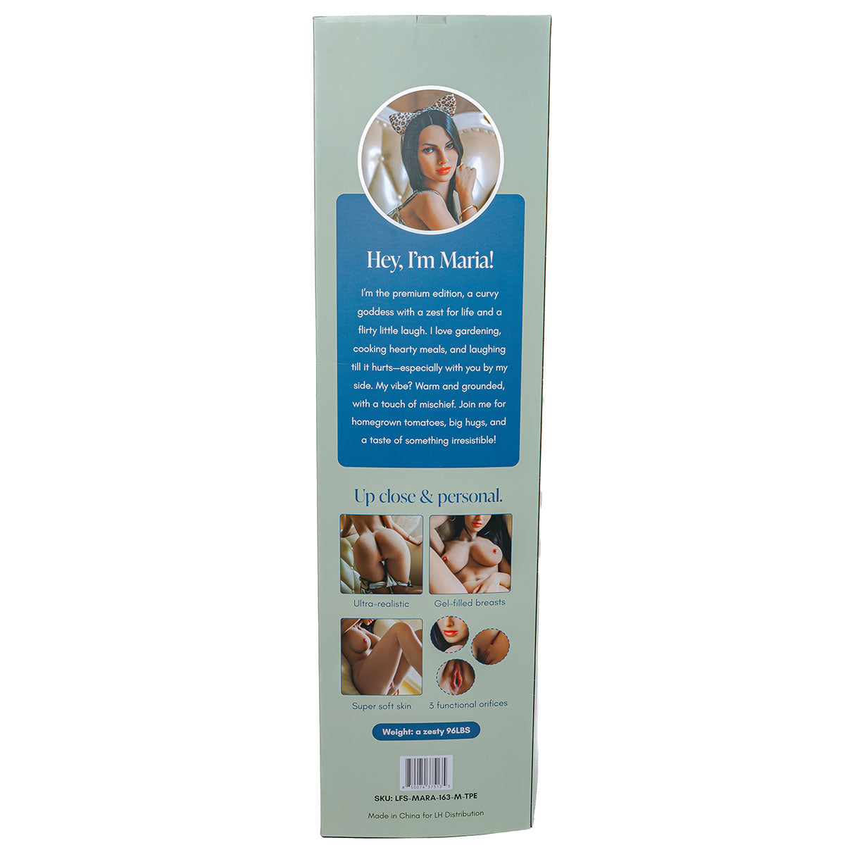 Hornie Sensiskin Love Doll Maria 5ft 2in. Caramel with Dark Hair