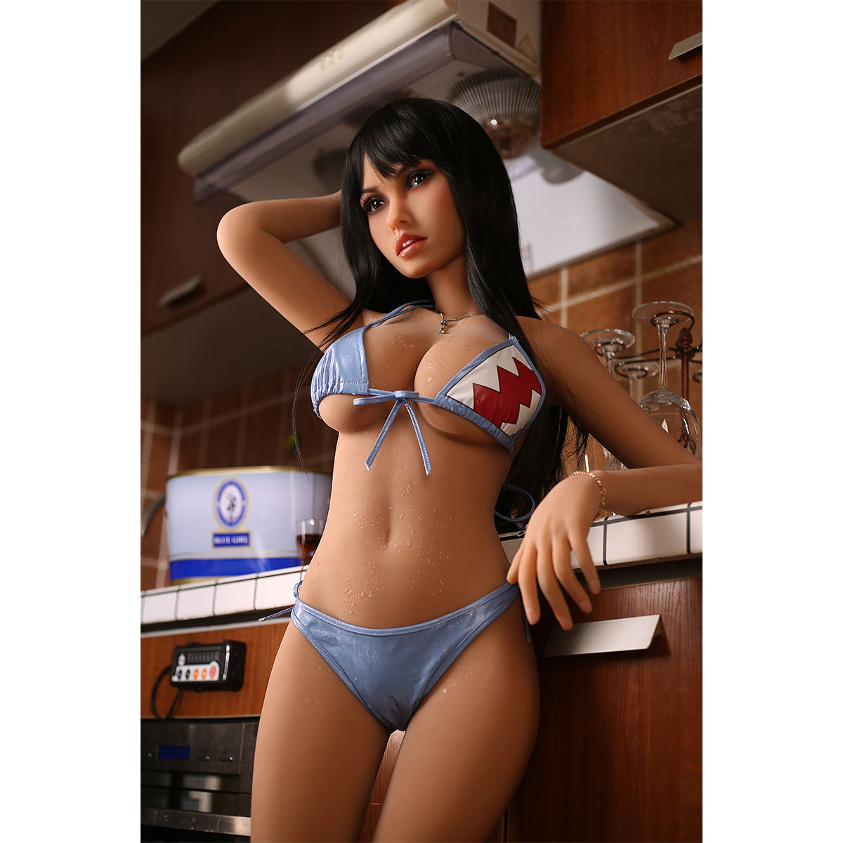 Hornie Sensiskin Love Doll Sasha 4ft 11in. Vanilla with Dark Hair