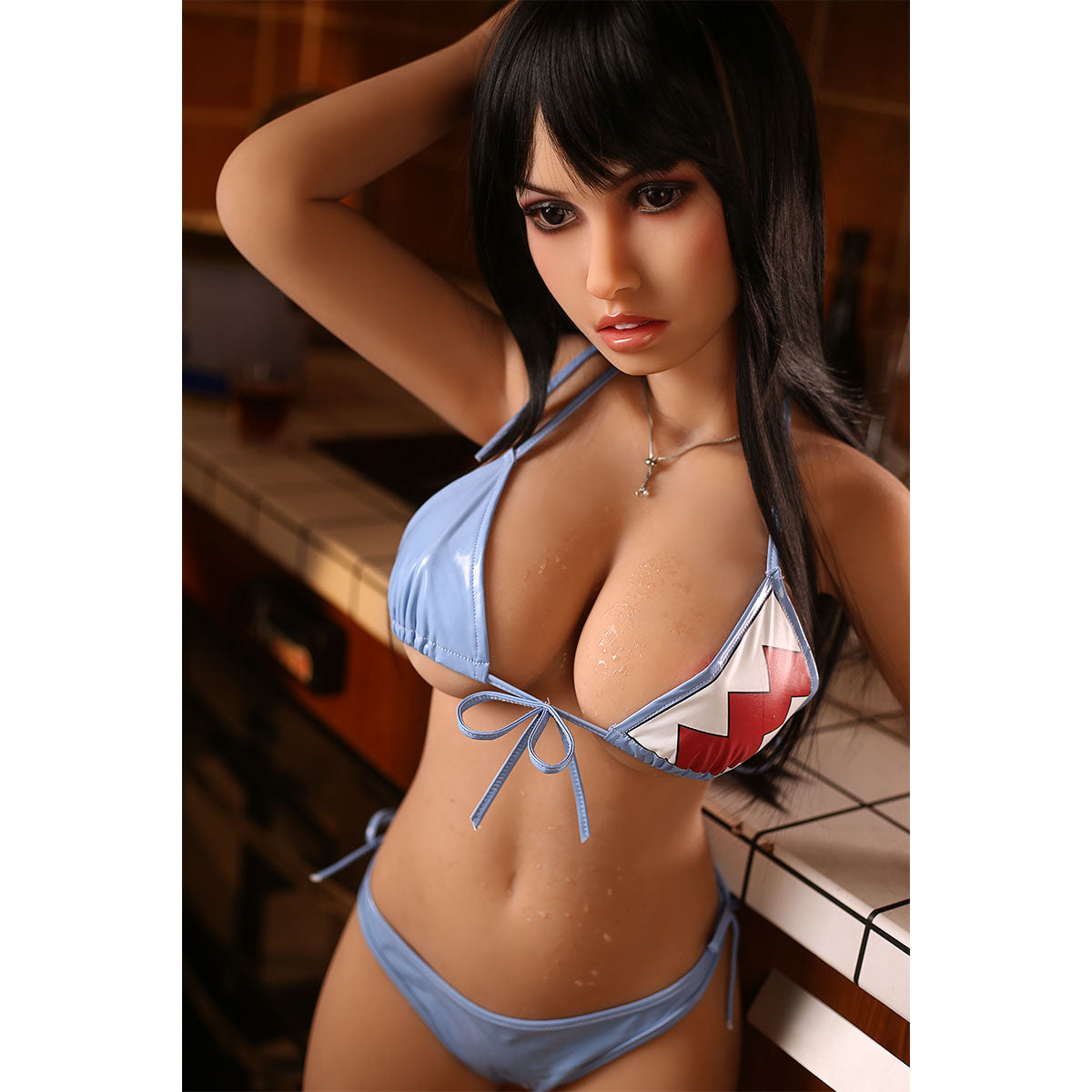 Hornie Sensiskin Love Doll Sasha 4ft 11in. Vanilla with Dark Hair