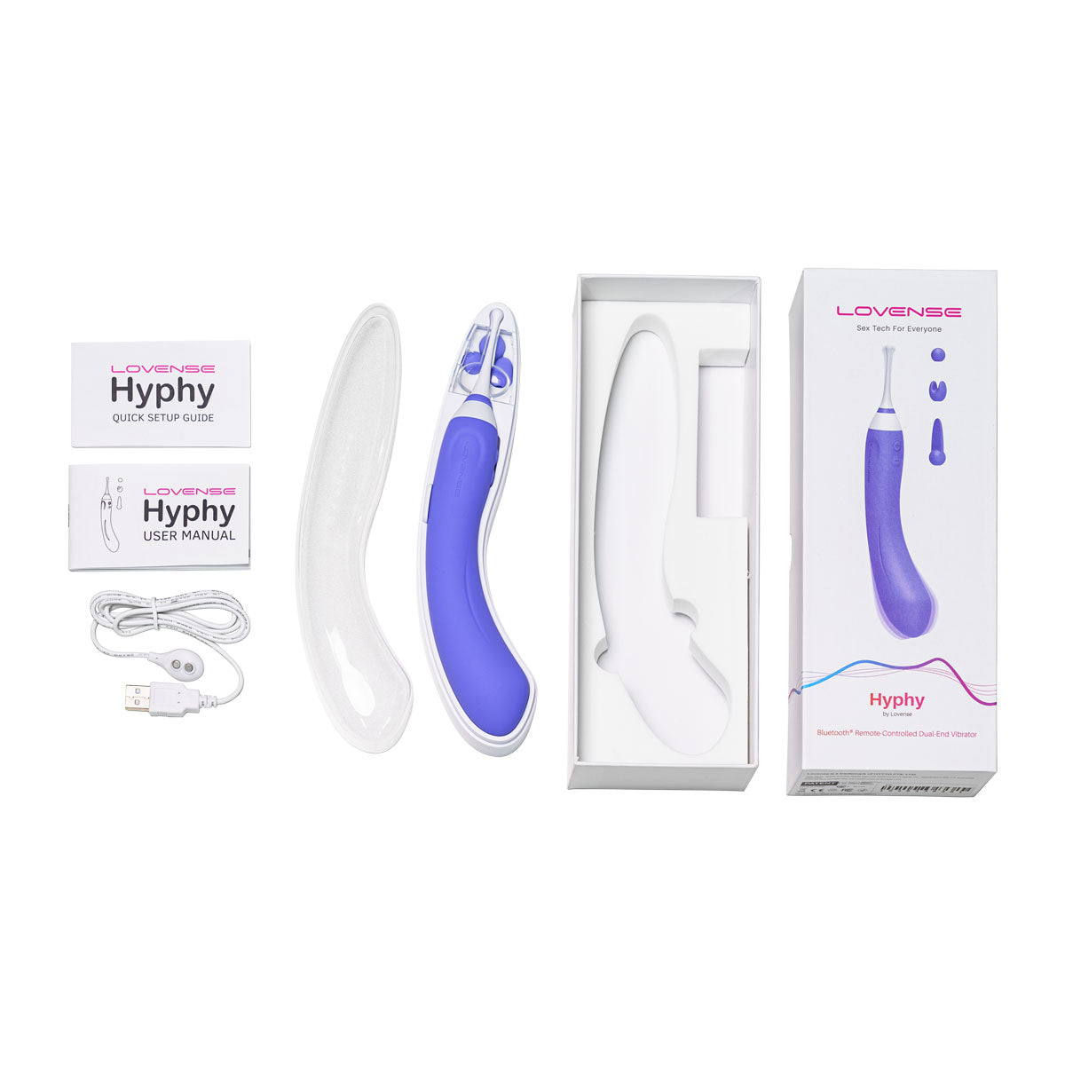 Lovense – Hyphy – Bluetooth Remote-Controlled Dual-End Vibrator