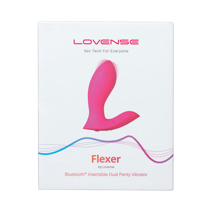 Lovense - Flexer - Bluetooth® Insertable Dual Panty Vibrator – Pink