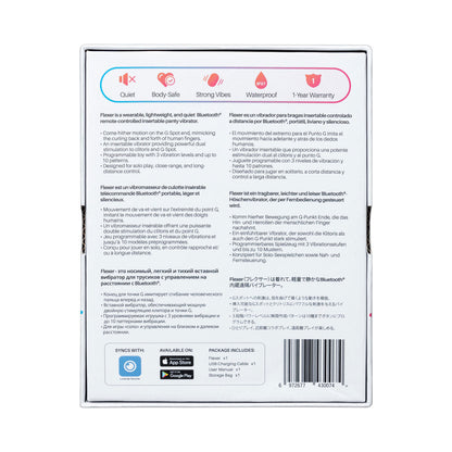 Lovense - Flexer - Bluetooth® Insertable Dual Panty Vibrator – Pink