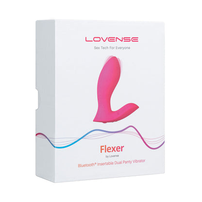 Lovense - Flexer - Bluetooth® Insertable Dual Panty Vibrator – Pink