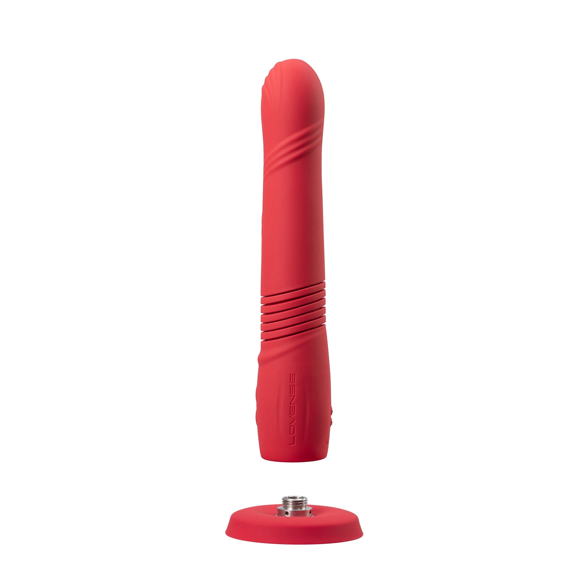 Lovense - Gravity - Bluetooth® Automatic Thrusting & Vibrating Dildo – Red