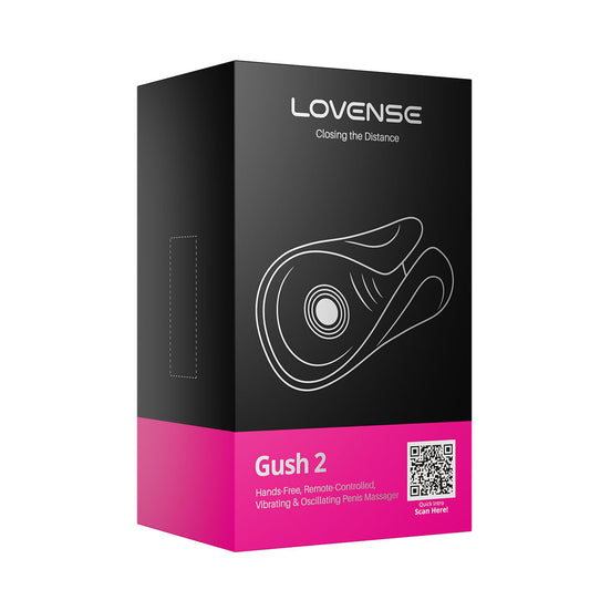 LOVENSE - Gush 2 Hands Free Remote Controlled Vibrating and Oscillating Penis Massager