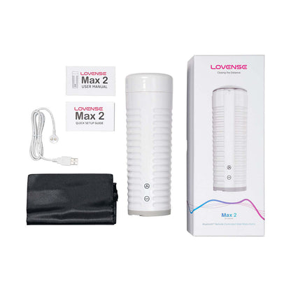 Lovense Max 2 – Bluetooth Male Masturbator – White